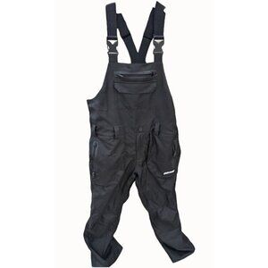 Womens Black Waterproof Ski Bib Pants Gsou Snow Outdoor Winter Size Medium